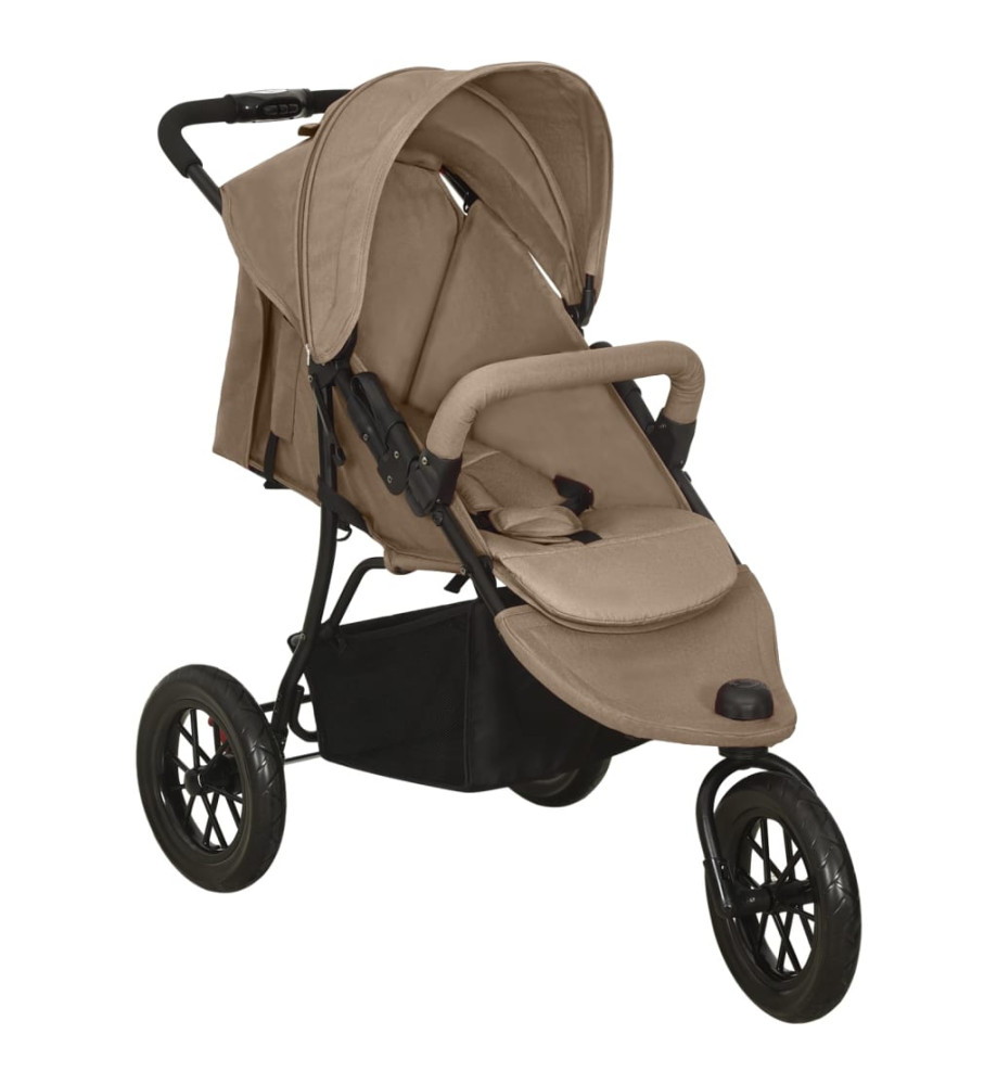 Poussette pour bébé Taupe Acier