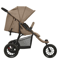 Poussette pour bébé Taupe Acier