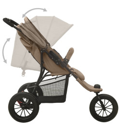 Poussette pour bébé Taupe Acier