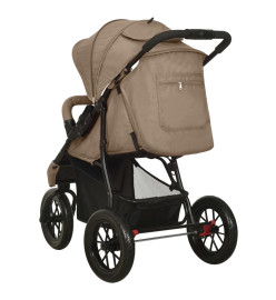 Poussette pour bébé Taupe Acier