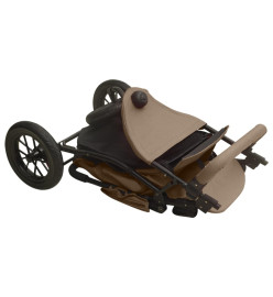 Poussette pour bébé Taupe Acier