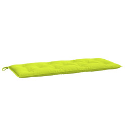 Coussins de banc de jardin 2 pcs vert vif tissu Oxford