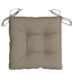 Coussins de palette lot de 6 taupe 50x50x7 cm tissu oxford