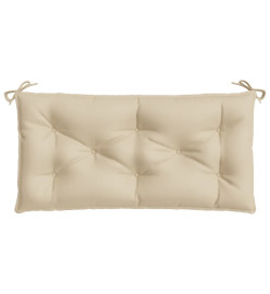 Coussin de banc de jardin beige 100x50x7 cm tissu oxford