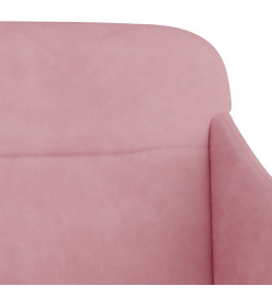 Banc Rose 110x76x80 cm Velours