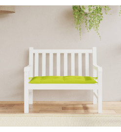 Coussin de banc de jardin vert brillant 110x50x7cm tissu oxford