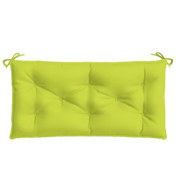 Coussin de banc de jardin vert brillant 110x50x7cm tissu oxford