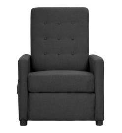 Fauteuil de massage Gris foncé Tissu