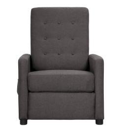 Fauteuil électrique de massage Gris foncé Tissu