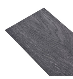 Planche de plancher PVC autoadhésif 5,21 m² 2 mm Noir et blanc