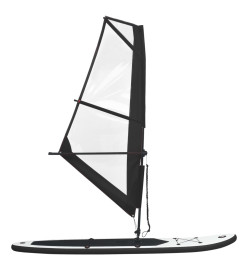 Ensemble de planche SUP gonflable avec voile Noir et blanc