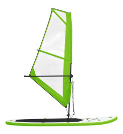 Ensemble de planche SUP gonflable avec voile Vert et blanc