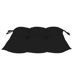 Chaises à dîner d'extérieur 2 pcs avec coussins Acacia massif