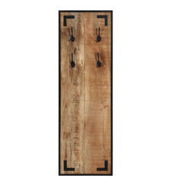 Porte-manteau 35x8x110 cm bois de manguier massif brut