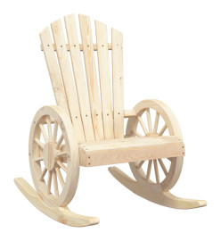 Salon de jardin 3 pcs bois de sapin massif