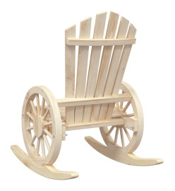 Salon de jardin 3 pcs bois de sapin massif