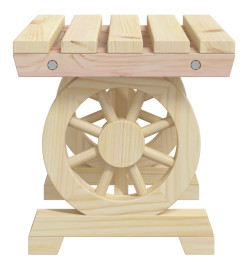 Salon de jardin 3 pcs bois de sapin massif