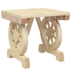 Salon de jardin 3 pcs bois de sapin massif