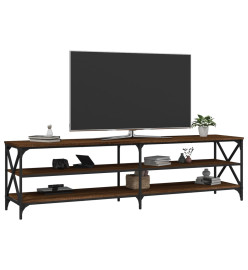 Meuble TV chêne marron 180x40x50 cm bois d'ingénierie