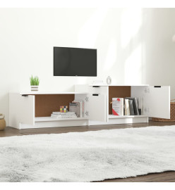 Meuble TV Blanc 158,5x36x45 cm Bois d'ingénierie