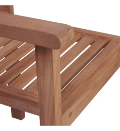 Chaises de jardin 2 pcs avec coussins noir Bois de teck massif