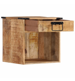 Table de chevet 40x30x37 cm bois de manguier massif