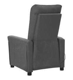 Fauteuil électrique de massage Gris foncé Tissu