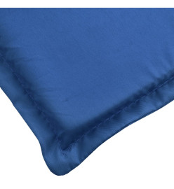 Coussin de chaise longue bleu royal 180x60x3 cm tissu oxford