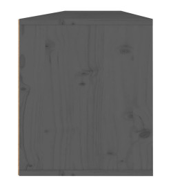 Armoires murales 2 pcs Gris 80x30x35 cm Bois de pin massif