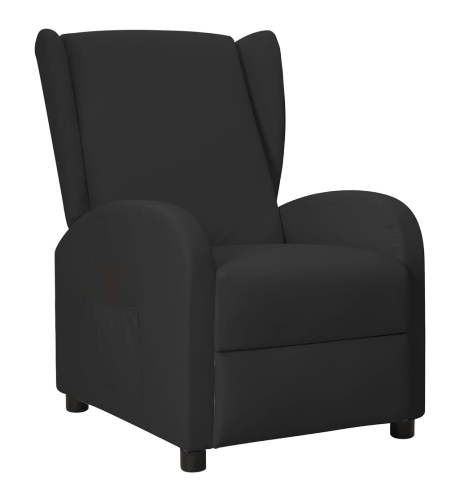 Fauteuil inclinable Noir Similicuir