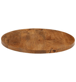 Dessus de table Ø 50x3,8 cm rond bois de manguier massif