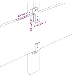 Têtes de lit 2 pcs Gris 100x5x78/88 cm Similicuir