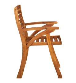 Chaises de jardin avec coussins 4 pcs Bois de teck solide