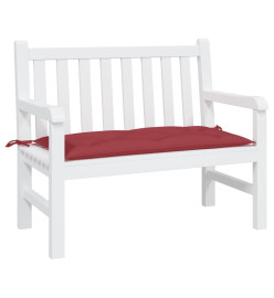 Coussin de banc de jardin rouge bordeaux 100x50x7 cm