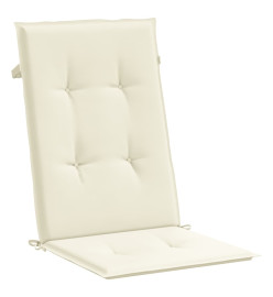 Chaises de jardin inclinables 2pcs et coussins bois massif teck