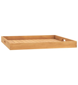 Plateau de service 70x70 cm Bois de teck massif