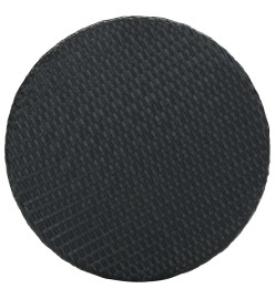 Ensemble de bar de jardin 3 pcs et coussins Résine tressée Noir