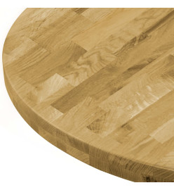 Dessus de table Bois de chêne massif Rond 44 mm 500 mm