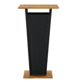 Ensemble de bar de jardin 5 pcs Noir