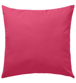 Oreillers d'extérieur 2 pcs 45 x 45 cm Rose