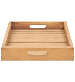 Plateau de service 60x35 cm Bois de teck massif