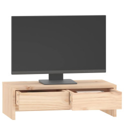 Support pour moniteur 50x27x15 cm Bois de pin solide