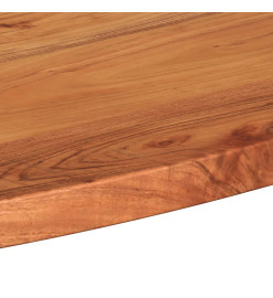 Dessus de table 140x60x3,8 cm ovale bois massif d'acacia