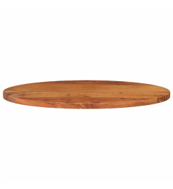 Dessus de table 80x40x3,8 cm ovale bois massif d'acacia