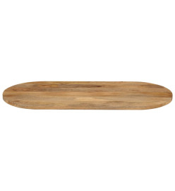 Dessus de table 90x40x3,8 cm ovale bois massif de manguier