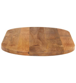 Dessus de table 140x50x3,8 cm ovale bois massif de manguier