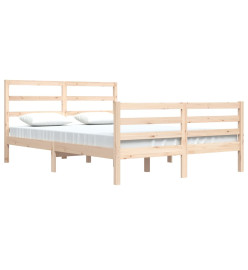 Cadre de lit Bois de pin massif 160x200 cm