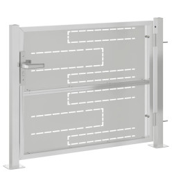 Portail de jardin 100x75 cm acier inoxydable