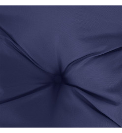 Coussins de chaise lot de 2 bleu marine 50x50x7 cm tissu oxford