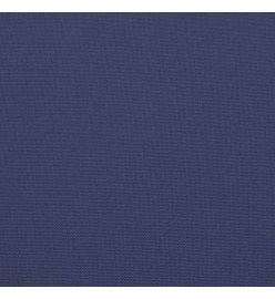 Coussins de chaise lot de 2 bleu marine 50x50x7 cm tissu oxford